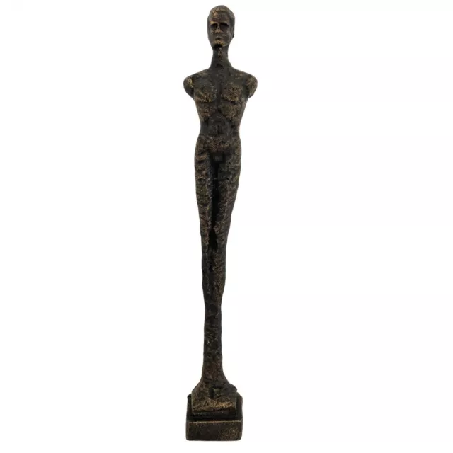 Skulptur Eisenfigur stehender Mann Figur Statue Skulptur Antik-Stil 43cm