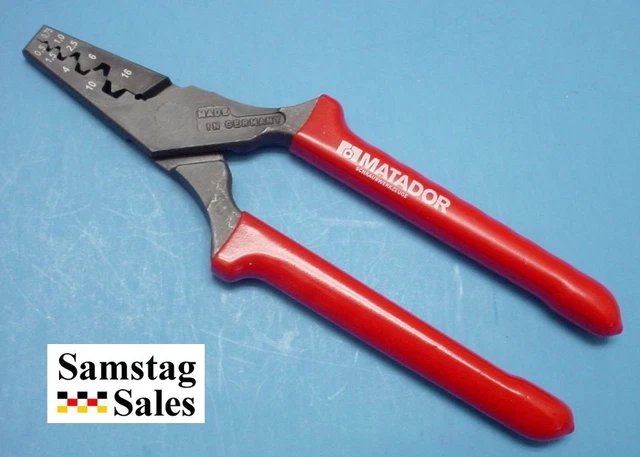 Metric Non-insulated Terminal Sleeves Crimping Pliers Matador 0572-00-10 Germany