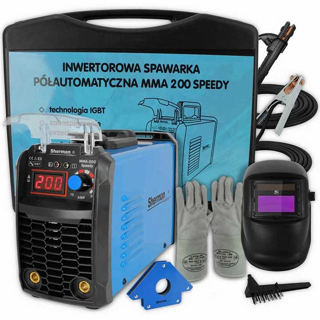 Sherman® MMA 200 Speedy Poste à souder Inverter soudage 200A KIT de soudage