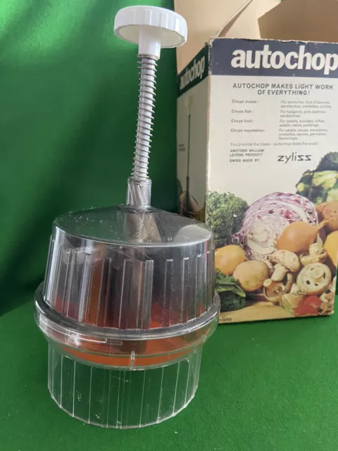 VINTAGE AUTO CHOP SWISS Made Zyliss Autochop Food Prep. Boxed