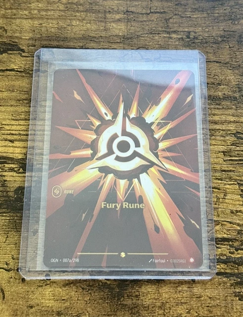 FURY RUNE, ALT Art 007a/298 - Riftbound TCG League of Legends £12.00 ...