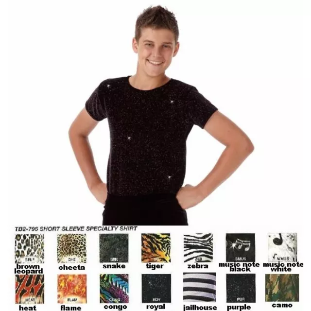 Specialty Shirts Dance Costume Congo, Leopard, Tiger, Cheeta, Snake, Zebra USA