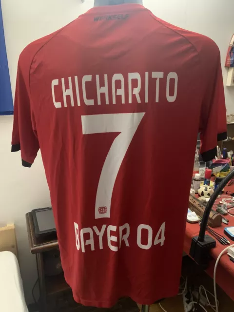 Maglia Bayer Leverkusen Chicharito Away Shirt Jersey Taglia L  Jako