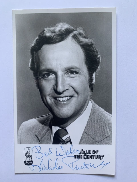 Nicholas Parsons TV and Radio Presenter Vintage Hand Signed Photo Card