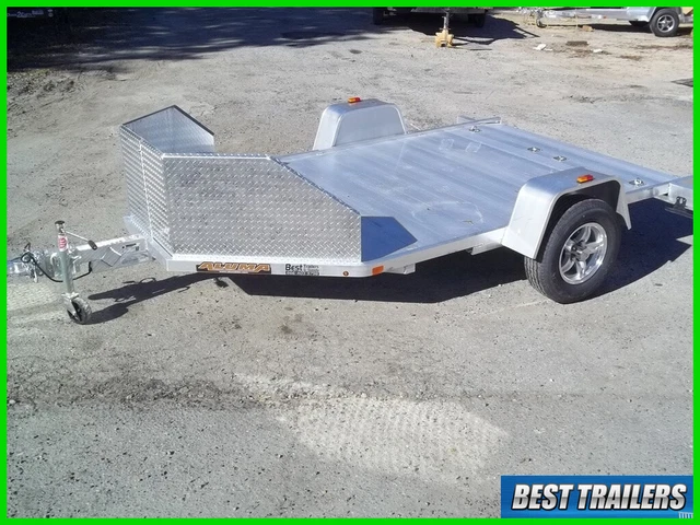 2023 aluma MC210 New double motorcycle aluminum utility trailer 7x12 bike