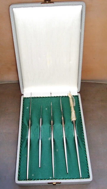 Medizinisches Skalpell-Set 5St. Ca. 1960-1970