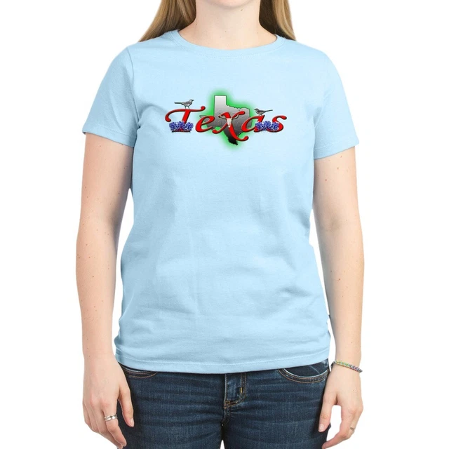 CafePress Texas Women's Light T Shirt Crew Neck Tee (135175013)