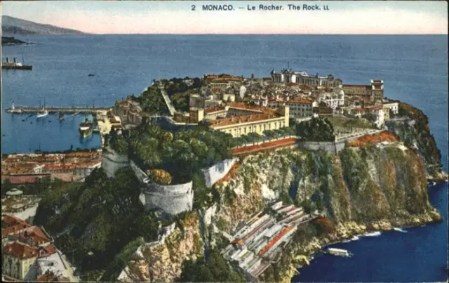 71044305 Monaco Le Rocher The Rock Schiff Fliegeraufnahme  Monaco