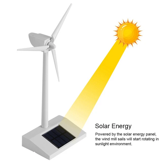 Kit de construcción modelo de molino de viento con energía solar niños hágalo usted mismo molino de viento juguete educativo ZK
