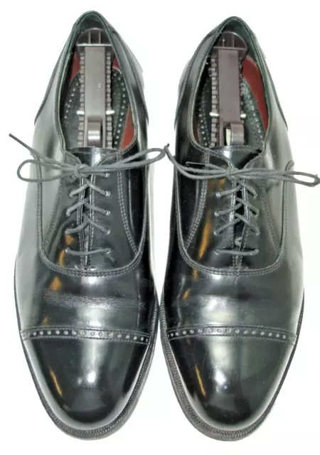 SZ 9.5 EEE Men's Dress Shoes FLORSHEIM Cap Toe Oxfords Balmoral Black ...