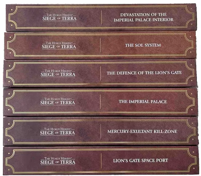 Horus Heresy Siege Of Terra Warhammer Limited Edition Map Set 1-6