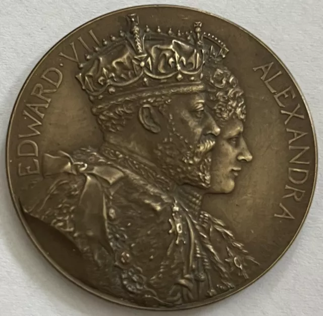 Spink 38 mm Bronze King Edward VII And Queen Alexandra 1902 Coronation Medal.
