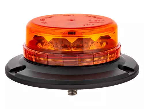 Lightbar UK Single Bolt Mount LPB R65 Rotating Flashing Amber LED Strobe Beacon