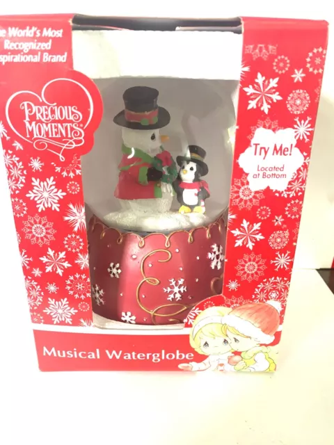 Musical Snow Water Globe Precious Moments with NEW IN BOX