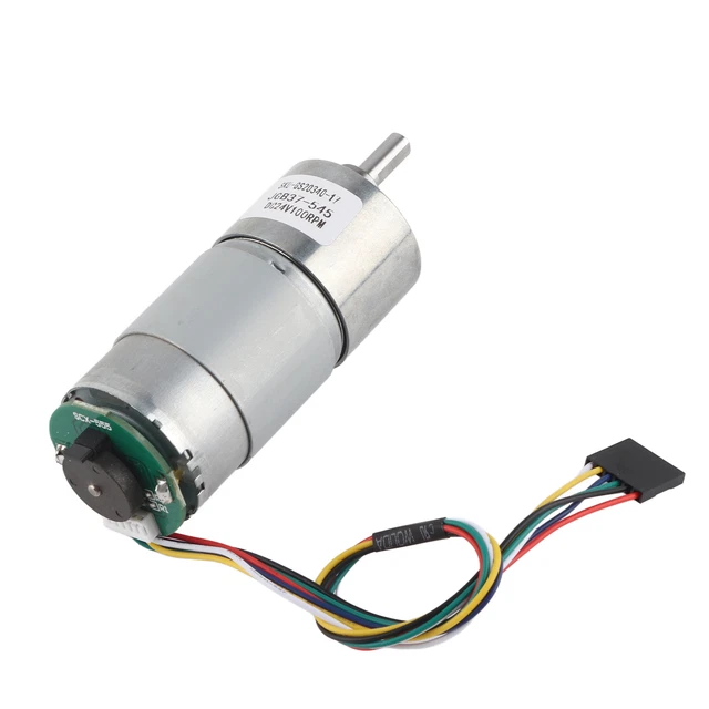 LARGE TORSION GEAR Motor With Encoder 12/24V Power Speed Reduction ...