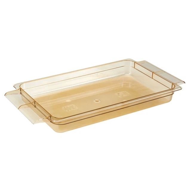 Cambro 12HPH150 Amber High Heat Full Size x 2.5" D Food Pan