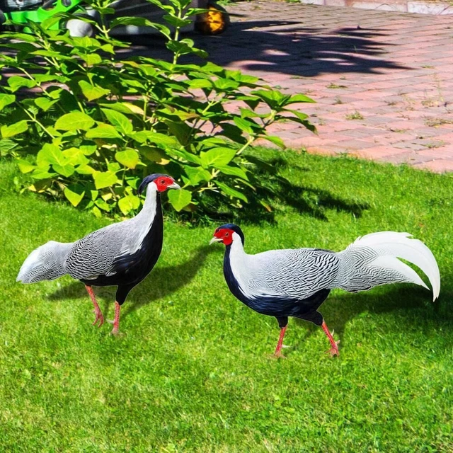 Acryl Hahn Statuen Hähnchen dekorationen Realistisch Hähnchens kulptur