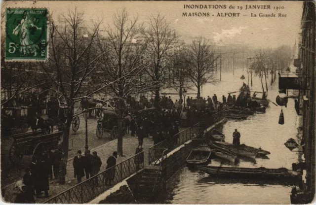 CPA ALFORT - Houses - La Grande Rue - January Floods (62967)