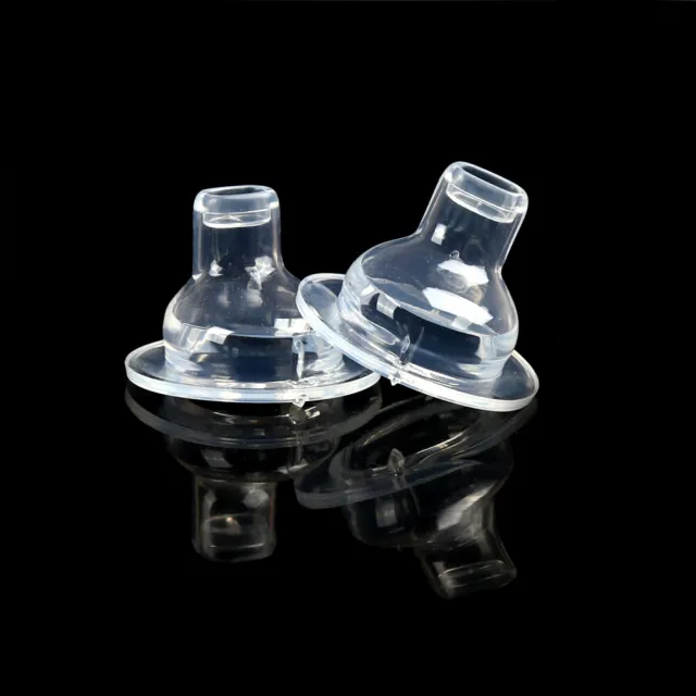 2pcs Baby Feeding Nipple Kid Silicone Wide Caliber Bottle Pacifier Nipp XN