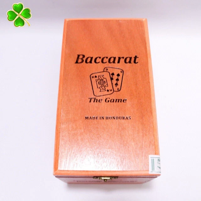 Baccarat | The Game Churchill Havana Wood Cigar Box Empty - 7.5" x 4" x 4.25"