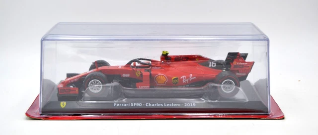 Ferrari SF90 Charles Leclerc 2019 1/24 Scale Miniature Model Car - IXO Metal Die-Cast Collectible - View #3