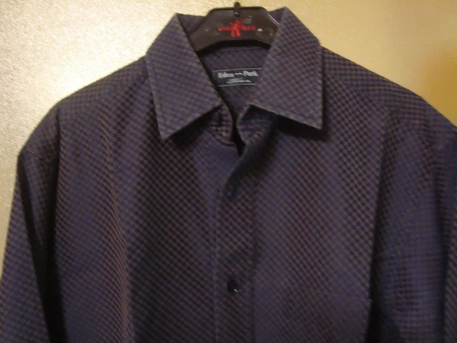 Chemise Eden Park Club House - Taille 39 - Chocolat/bleu à Carreaux - Occasion TBE