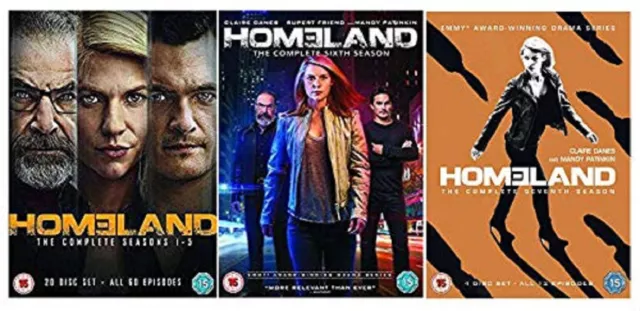 HOMELAND COMPLETE SERIES 1-7 DVD COLLECTION 1 2 3 4 5 6 7 Brand New Sealed UK R2