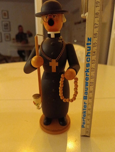 RÄUCHERMÄNNCHEN PRIESTER PFARRER aus dem Erzgebirge Weihnachtsdeko EUR ...