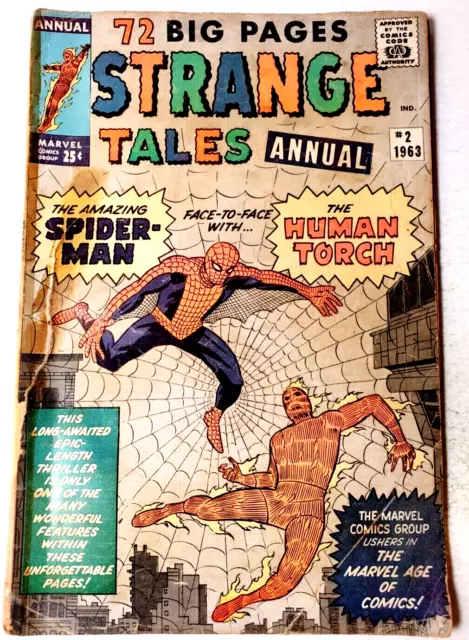 STRANGE TALES Annual #2 (1963) 1st Spiderman crossoverMarvel comic Cents