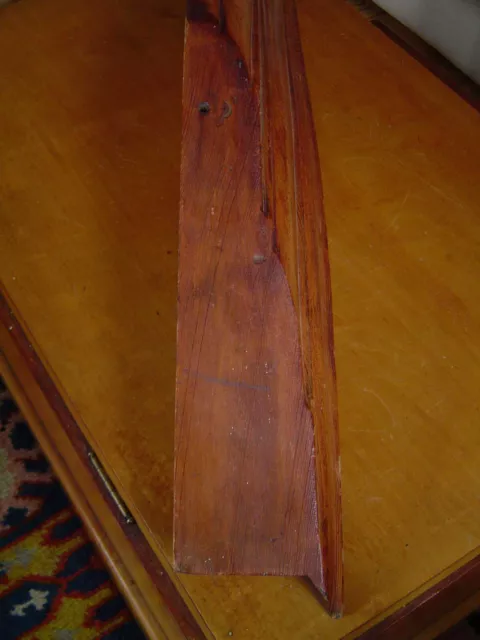 Architectural Salvage Big Carved Oak Wood Fragment Pediment Corbel Element Heavy 5