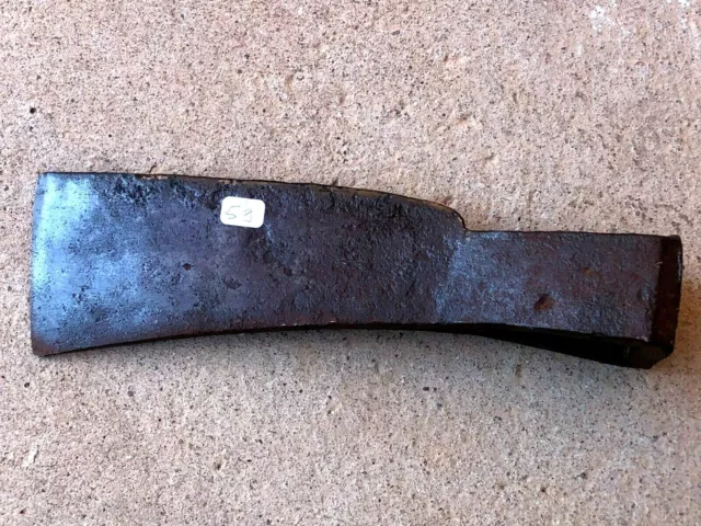 AXE old tool outil ancien HACHE BÛCHERON cognée FORGÉE XIXe n°59
