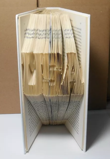 Handcrafted Folded Book Art 3D Sculptured USA Hard Cover Book GIFT IDEA!