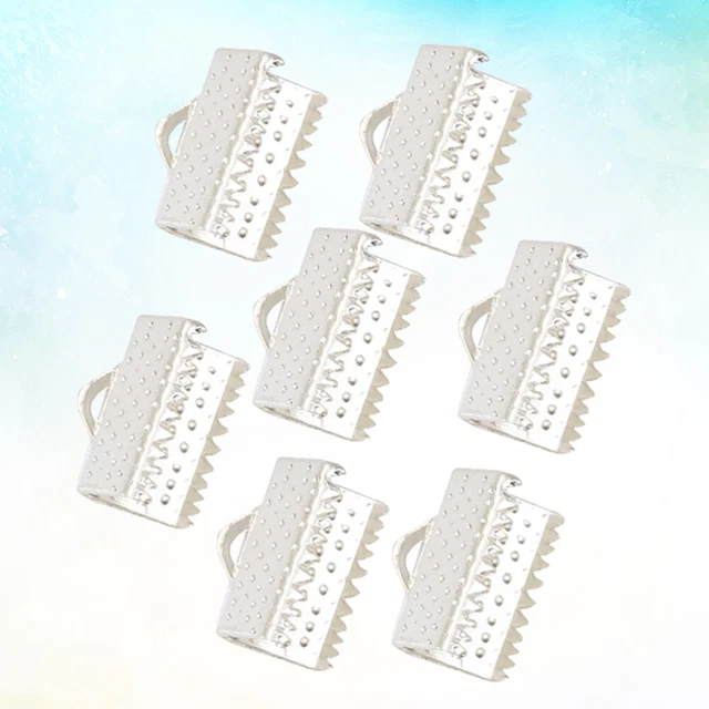 100 PIEZAS hebillas Mazi pinzas de cinta pulseras bucle clip extremo clip de cinta