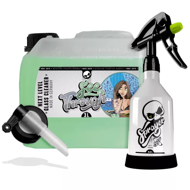 Nuke Guys Auto Glasreiniger Scheibenreinigung 3L Kanister Sprühflasche Handwash