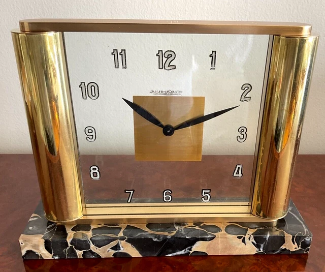 JAEGER LECOULTRE TISCHUHR Pendule 8 Days Clock Art Deco Exceptional EUR