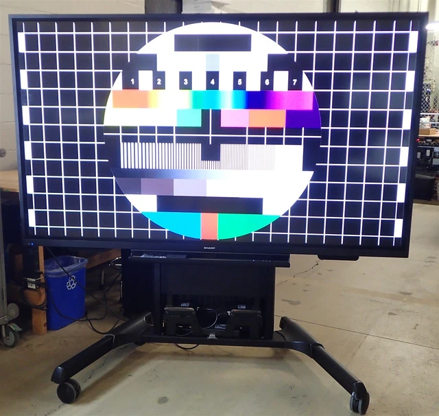 85" Sharp PN-L851H Touch Screen 4K TV + Chief Electric Height Adjust Stand XPD1U