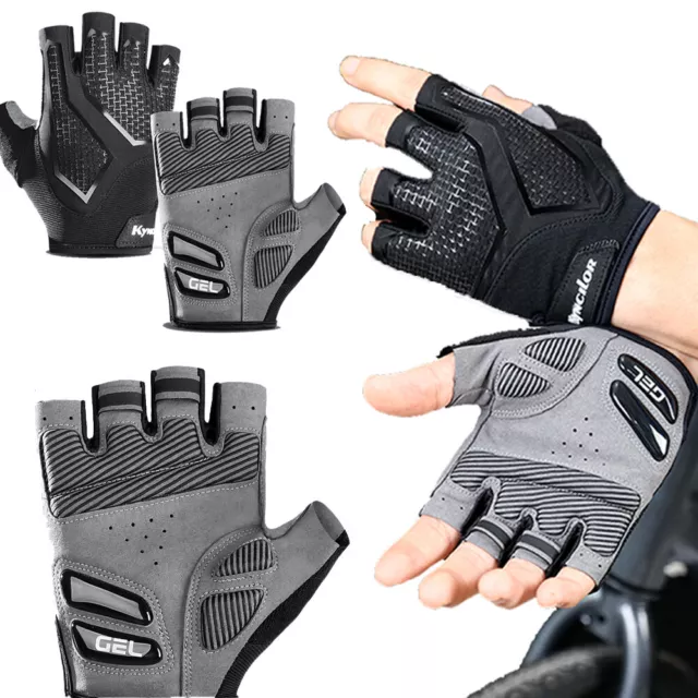 Half Finger Gloves Sports Bicycle Fitness Anti-slip Shock Absorbing Mittens US