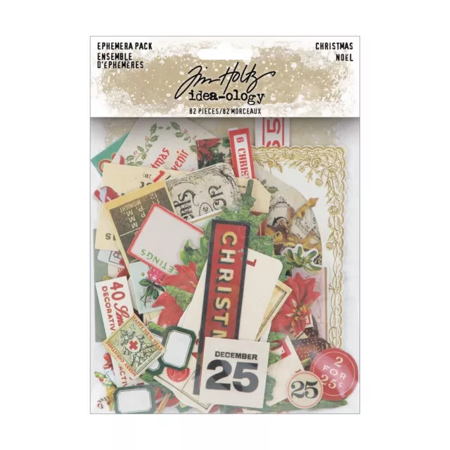 NEW Tim Holtz Idea-ology Christmas Ephemera Pack 2022 TH94286