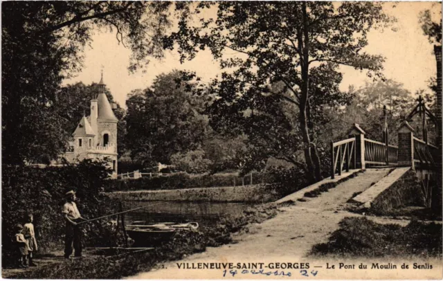 CPA AK Villeneuve St.Georges Le Pont du Moulin de Senlis FRANCE (1282887)