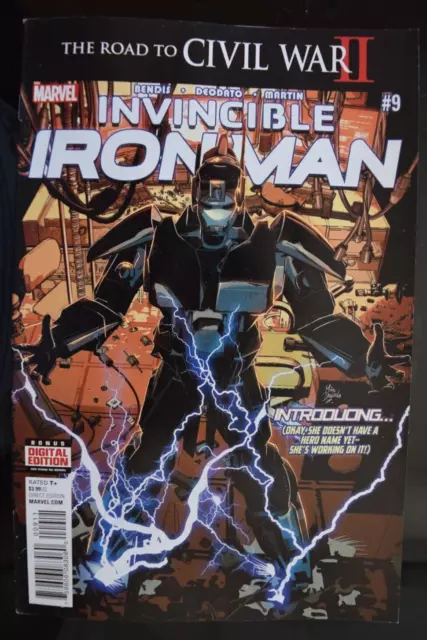INVINCIBLE IRON MAN #9 1st print MARVEL COMICS Appearance of RIRI WILLIAMS