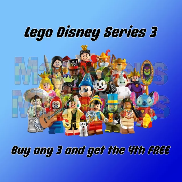 Lego Disney 100 Years Series 3 Minifigures 71038 Mini Figures Rare Retired