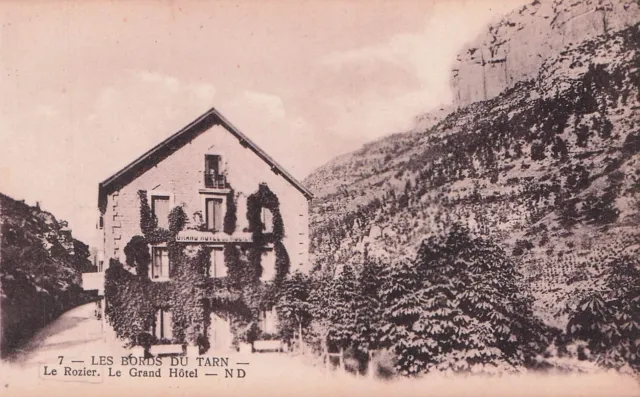 Carte postale ancienne postcard LE ROZIER LOZERE gorges du Tarn LE GRAND HOTEL