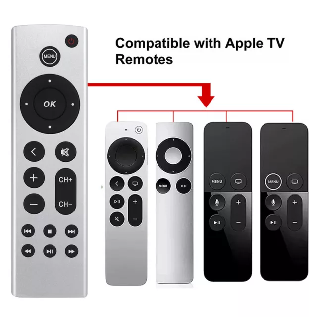 Universelle Ersatz --Fernbedienung für Apple TV Fernbedienung 4K HD ohne Voic  q