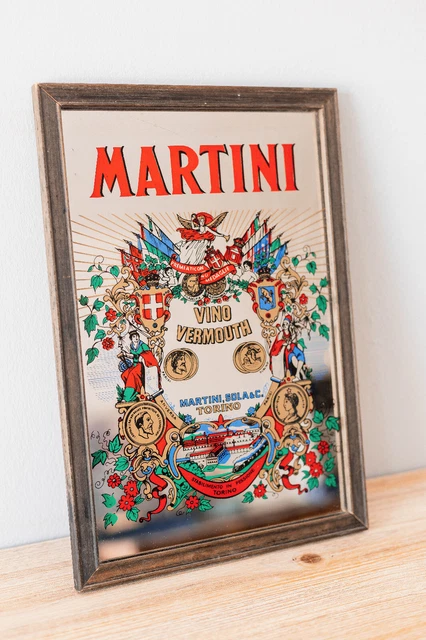 Ancien Miroir Publicaire Automobile – Affiche Maurice Neumont – Cadre Vintage Avec Traces Du Temps