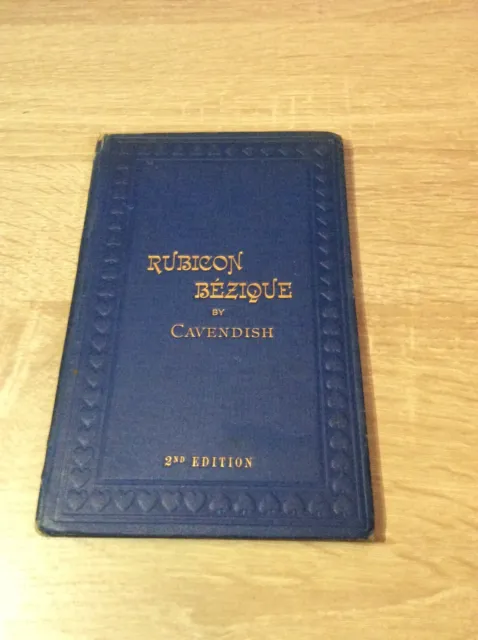 The Laws Of Rubicon Bezique ~ Second Edition ~ 1892 ~ Cavendish ~ RARE
