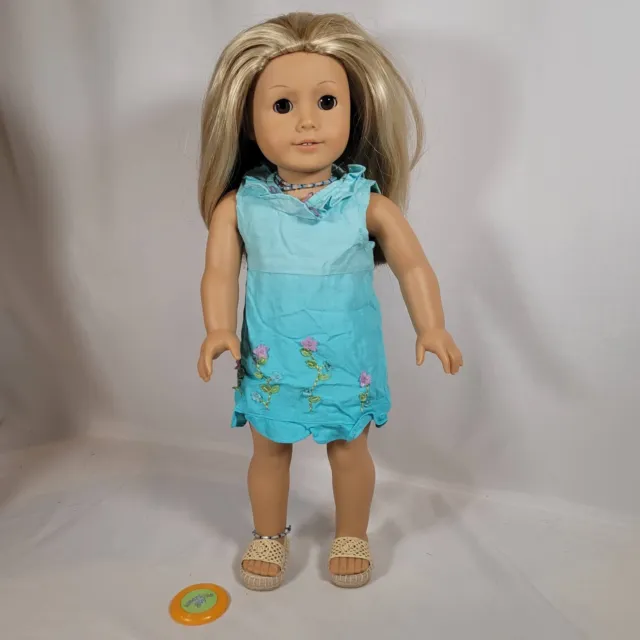 18" American Girl Doll 2003 GOTY Kailey w/ Meet Outfit, Jewelry, Hair Highlights