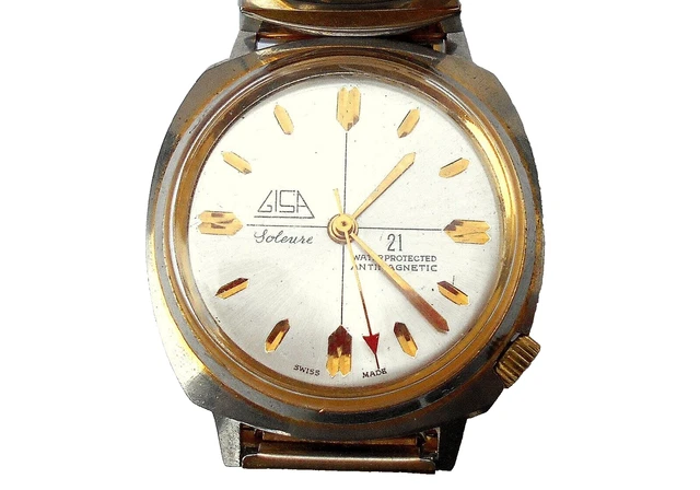 Ancienne Montre Bracelet Méchanique CHAUMONT Dame Plaqué Or - À Restaurer (Suisse)