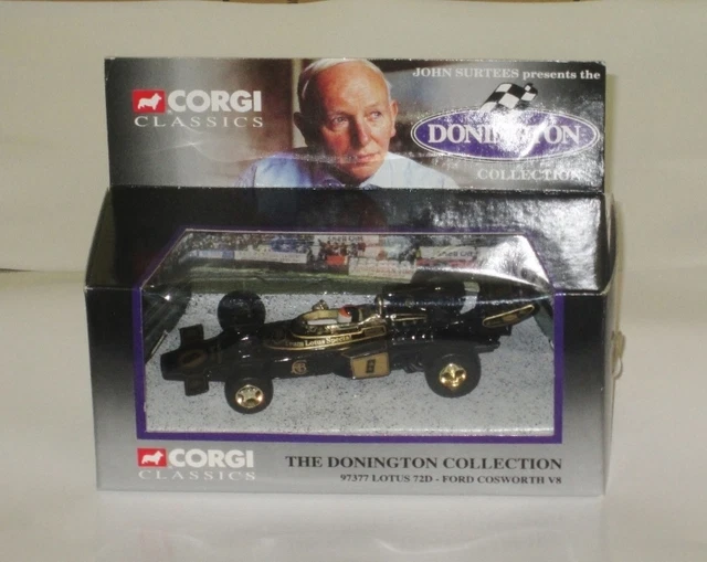 CORGI LOTUS 72D FORD COSWORTH V8 John Surtees Donington Collection 1/36 - BNIB