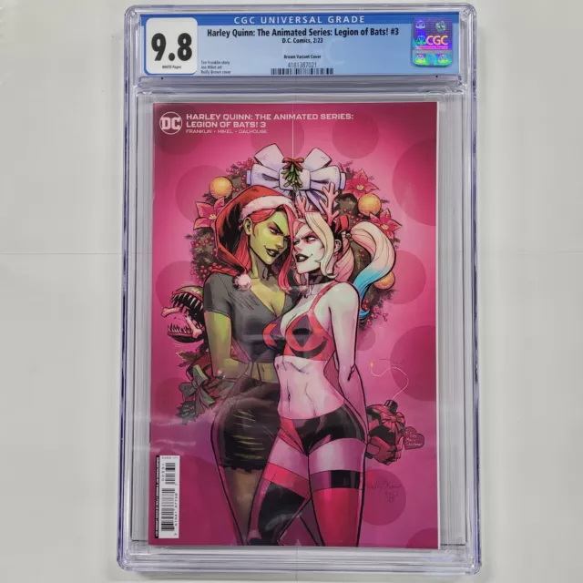 CGC 9.8 Harley Quinn The Animated Series Legion of Bats #3 Brown 1:25 Variant