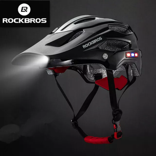 ROCKBROS LED Light Bicycle Helmet Ultralight Bike Helmet Road MTB Cycling Helmet